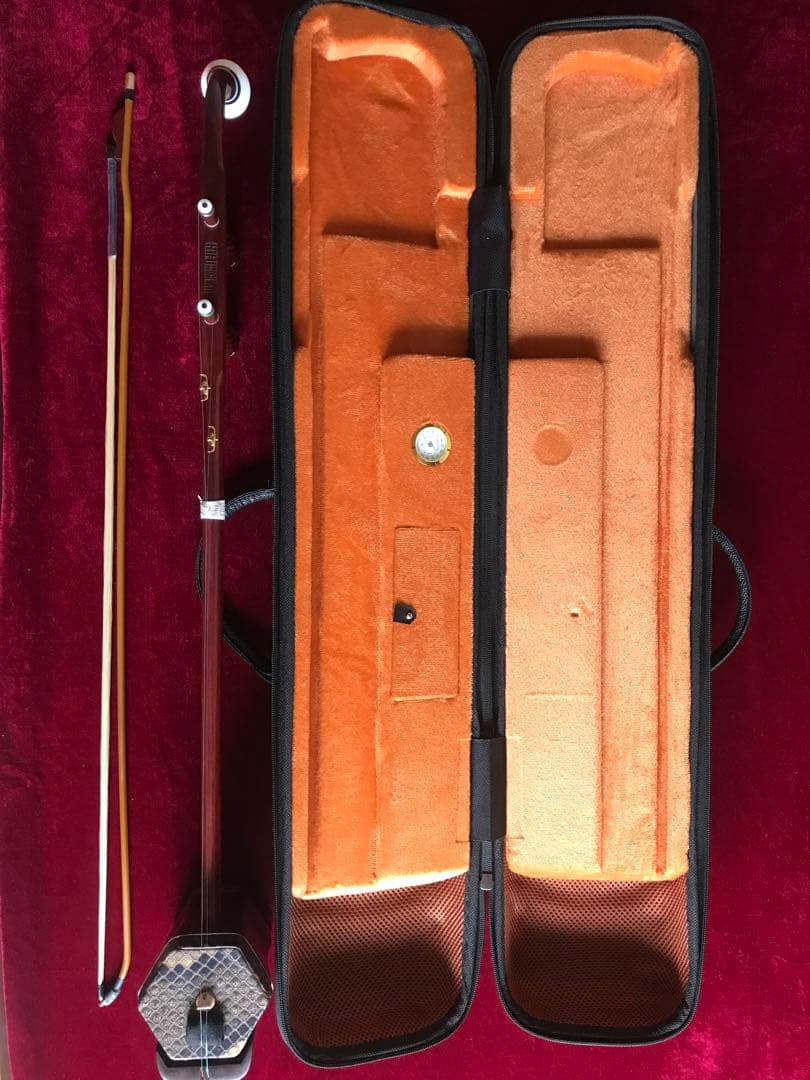 特価・二胡★最上級紫檀★錦蛇皮★古月琴坊・万其興製作★十年保証★一生の宝物