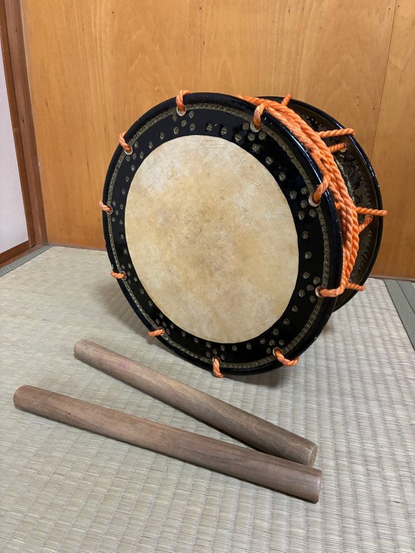 【ちかちゃん】締太鼓 バチ付き ちかちゃん様専用】締太鼓 バチ付き