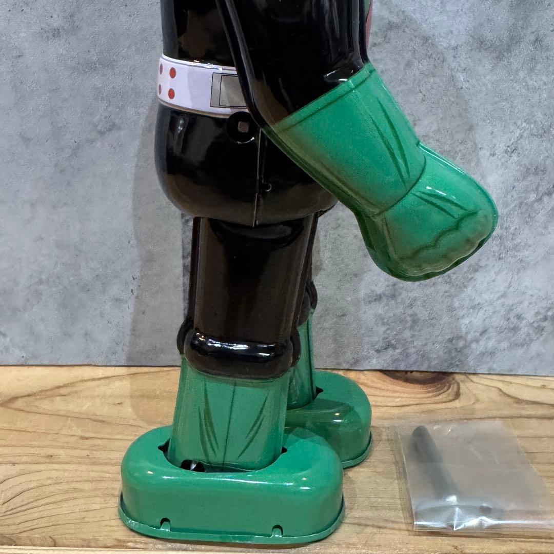 希少新品】ビリケン商会 ブリキ 仮面ライダー ゼンマイ歩行 デッドストック