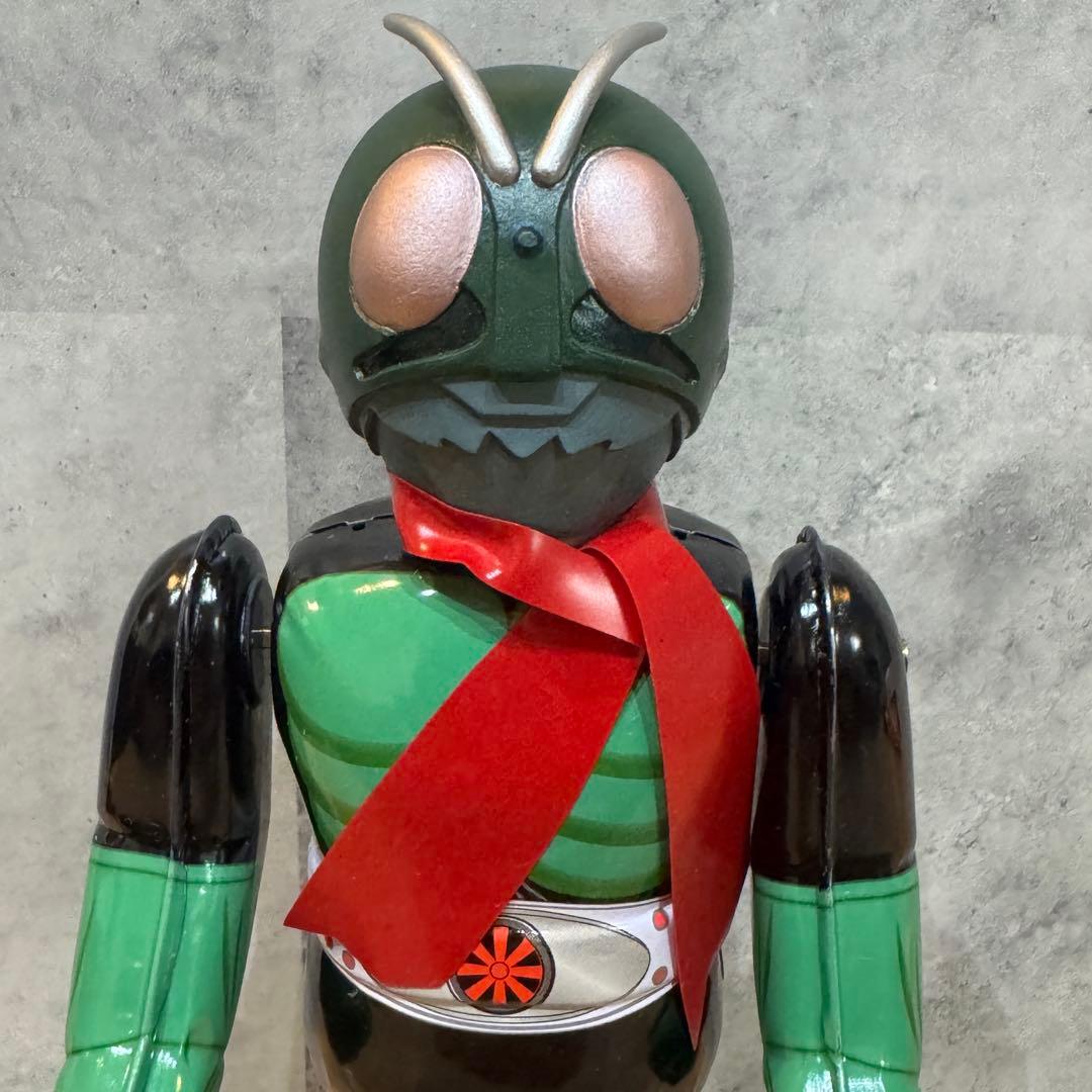 希少新品】ビリケン商会 ブリキ 仮面ライダー ゼンマイ歩行 デッドストック