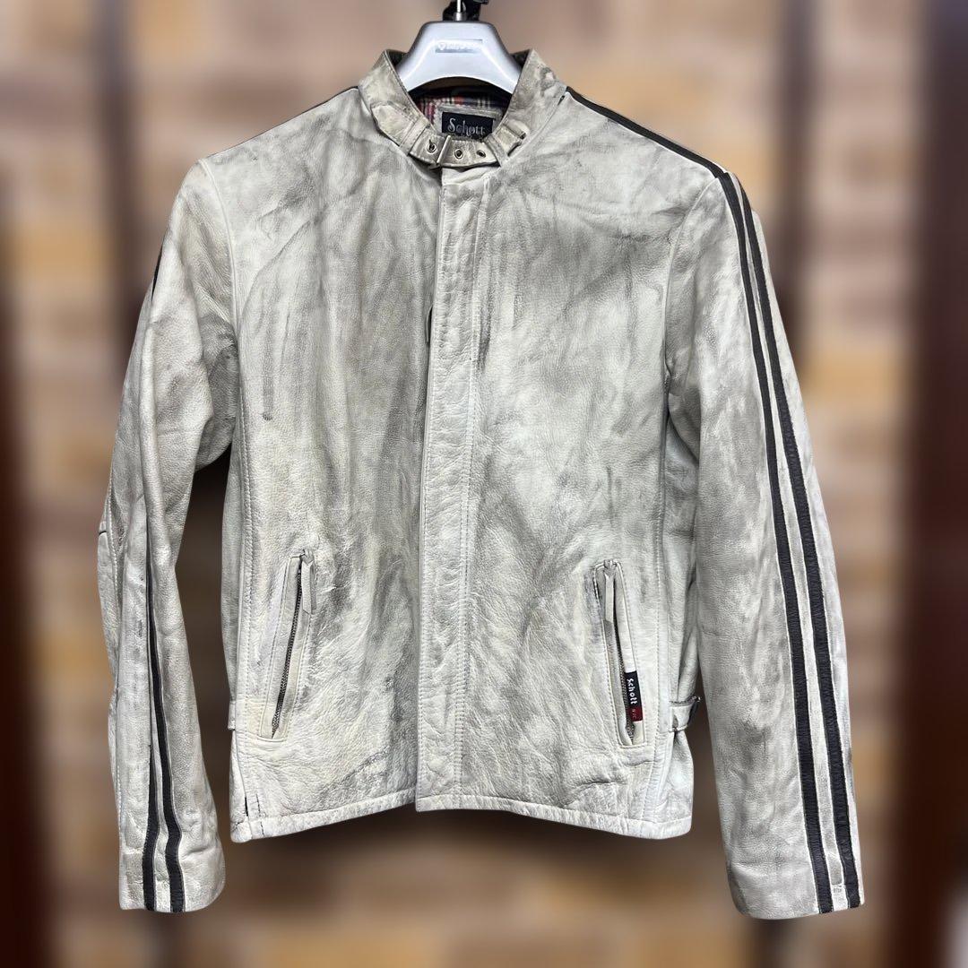 Schott クラッシックレーサー ヴィンテージ加工 L - メルカリ