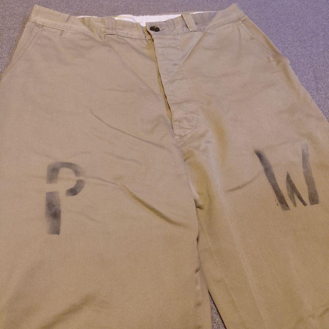 50s ヴィンテージ PW 45カーキ チノパン us army 40s 米軍-定価