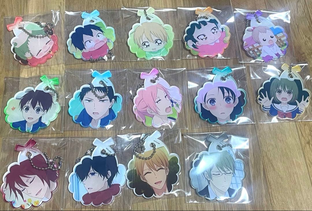 学園ベビーシッターズ アクリルキーホルダーセット 学園ベビーシッターズ トレーディングアクリルキーホルダー (15個