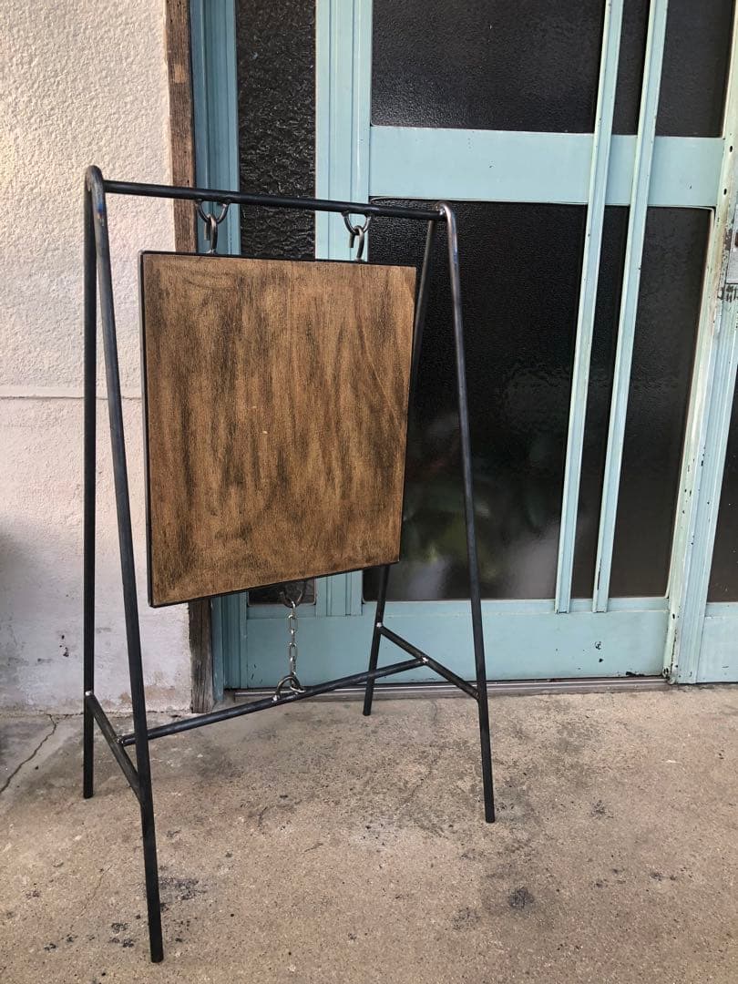 アイアン看板 インダストリアル 店舗用品 黒板看板 木看板 ショップ看板