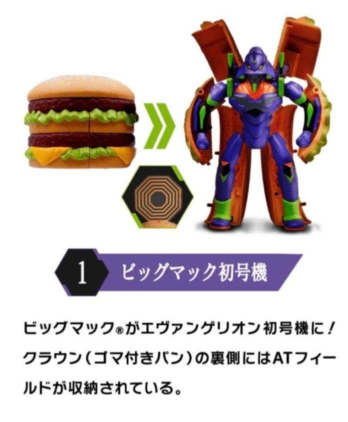 新品未開封 マクドナルド×エヴァンゲリオン バリューセット 袋付き