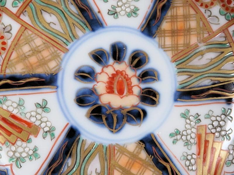 古伊万里 色絵 割絵 花の図 4寸皿 4枚 3164AS-CWu - メルカリ