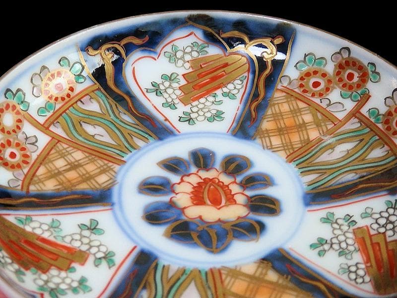 古伊万里 色絵 割絵 花の図 4寸皿 4枚 3164AS-CWu - メルカリ