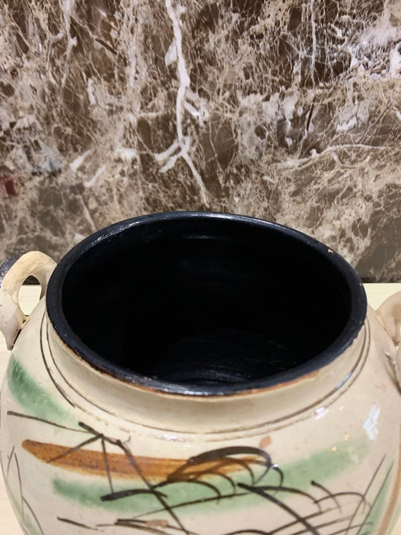 時代物大型日本陶器旧家整理用途に詳細不明約1920グラム