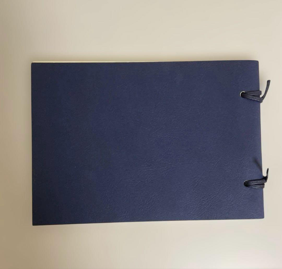 匿名配送】未使用 ネイビー アドレス帳 文房具 年代物 レトロ