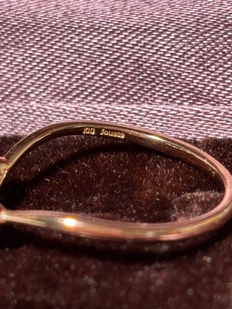 ジュエッテ　K10 パールリング　13号