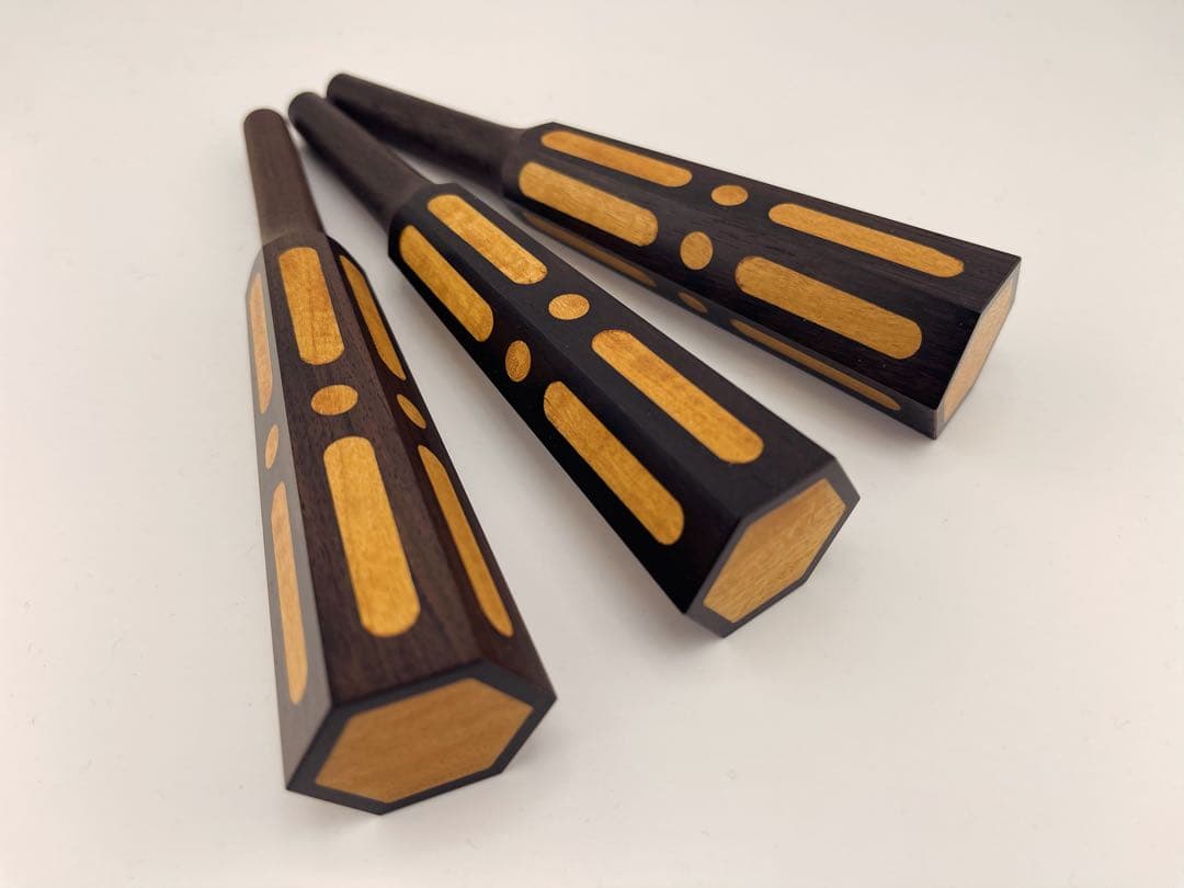 津軽三味線用 木製糸巻き 3本セット