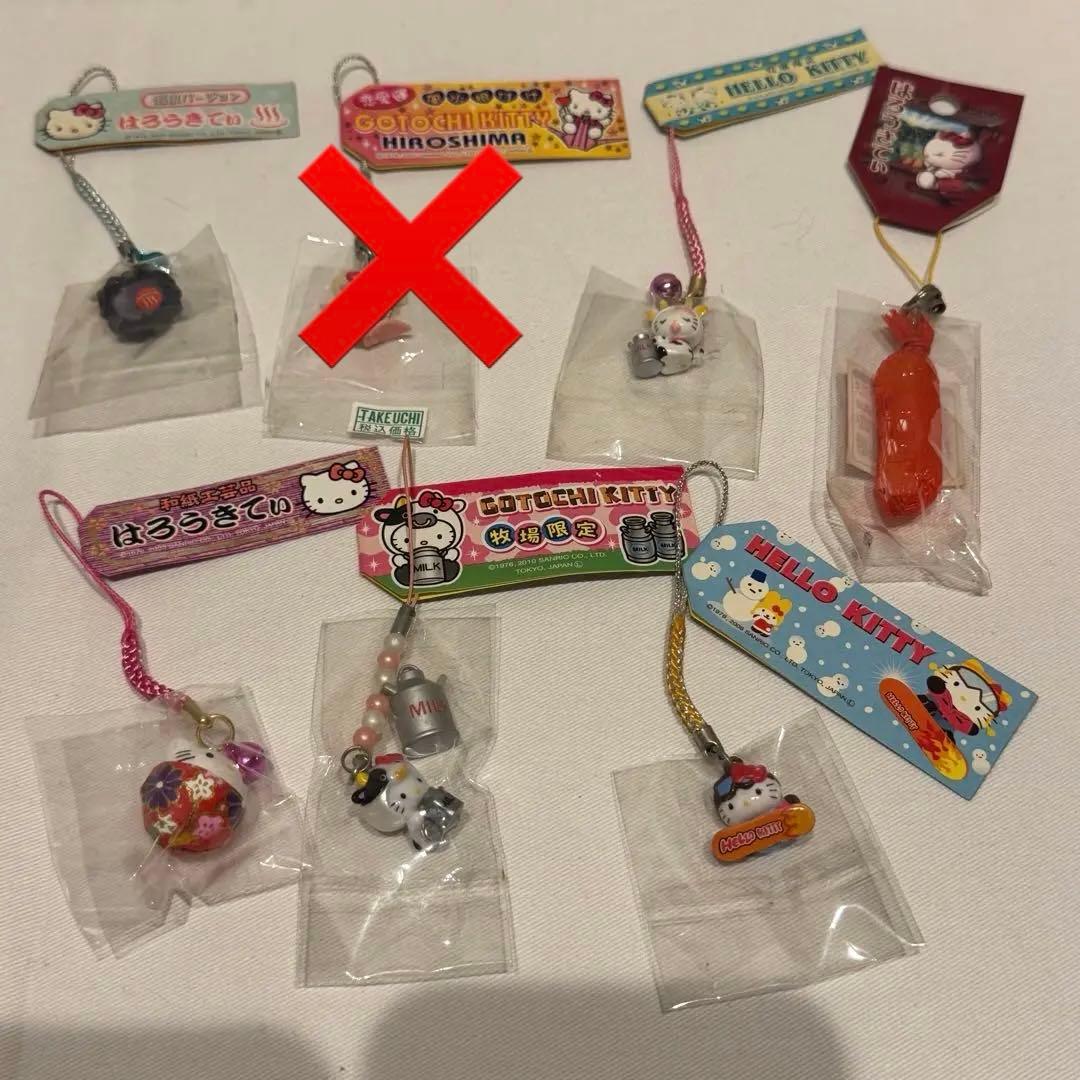 ご当地キティストラップなど100個セット