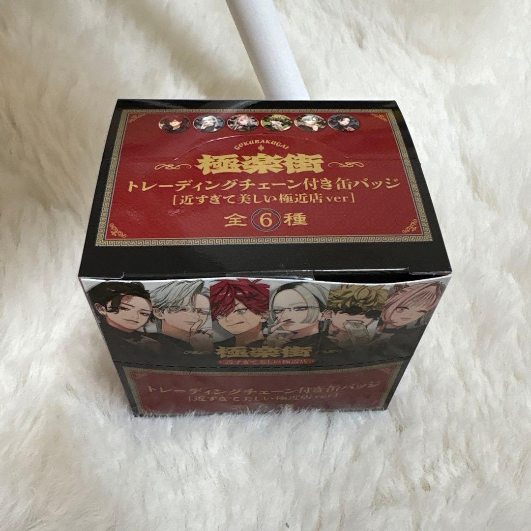極楽街 近すぎて美しい極近店 トレーディングチェーン付き缶バッジ BOX