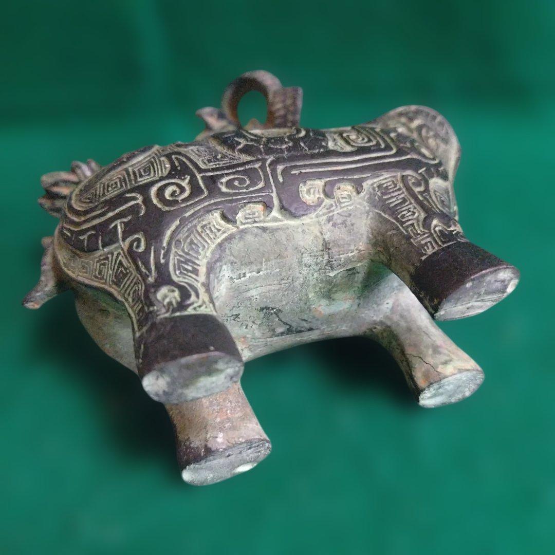 銅製羊の彫刻オブジェ 中国製 - メルカリ