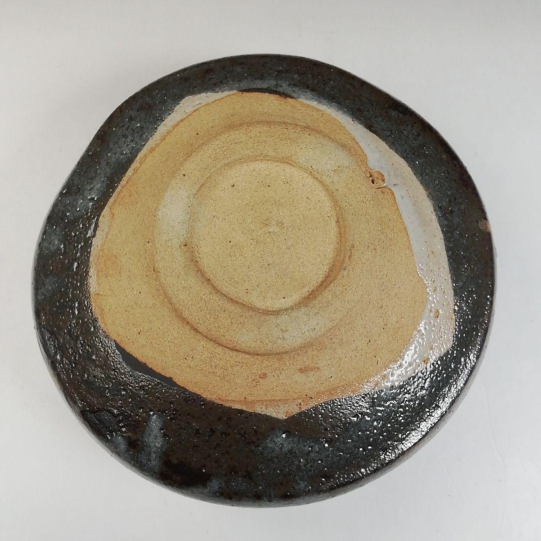 W84 茶碗 『鼡志野 茶碗』『竹里庵 加藤春二 作』 共箱 抹茶碗 茶道具