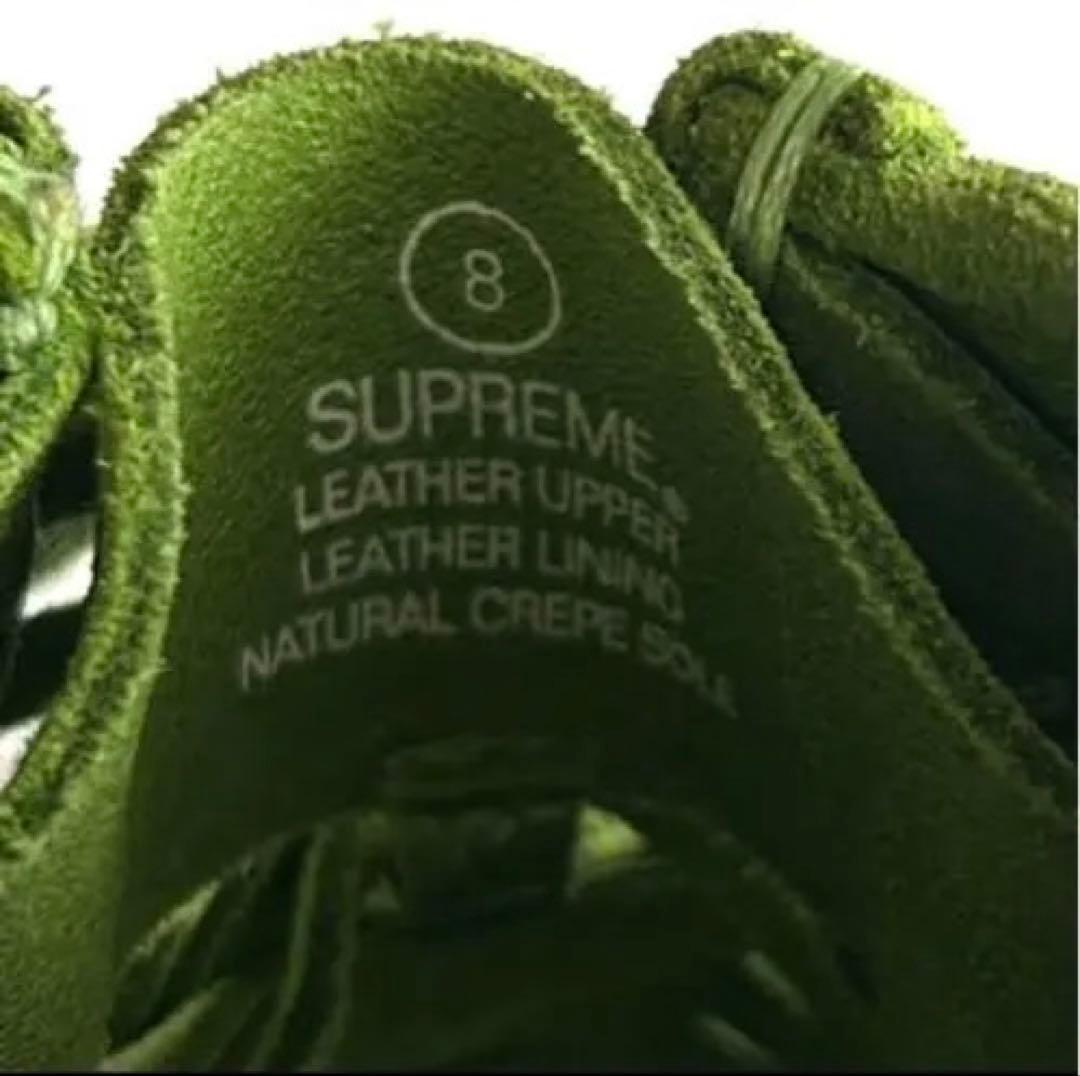 supreme × clarks Woven Wallabee グリーン