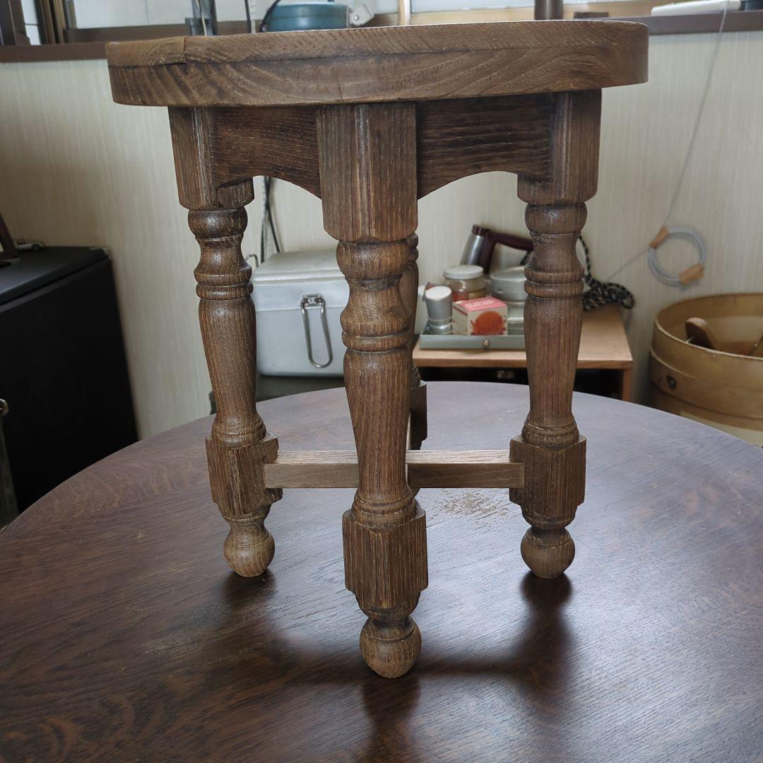 ブロカント ビィンテージ花台 飾り台 サイドテーブル