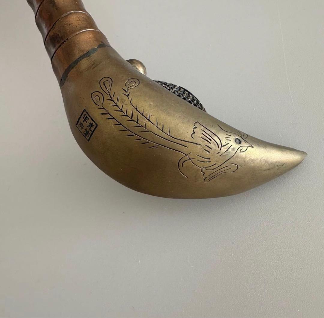 銅製 煙管 パイプ 旧蔵 銅製煙管パイプ旧蔵