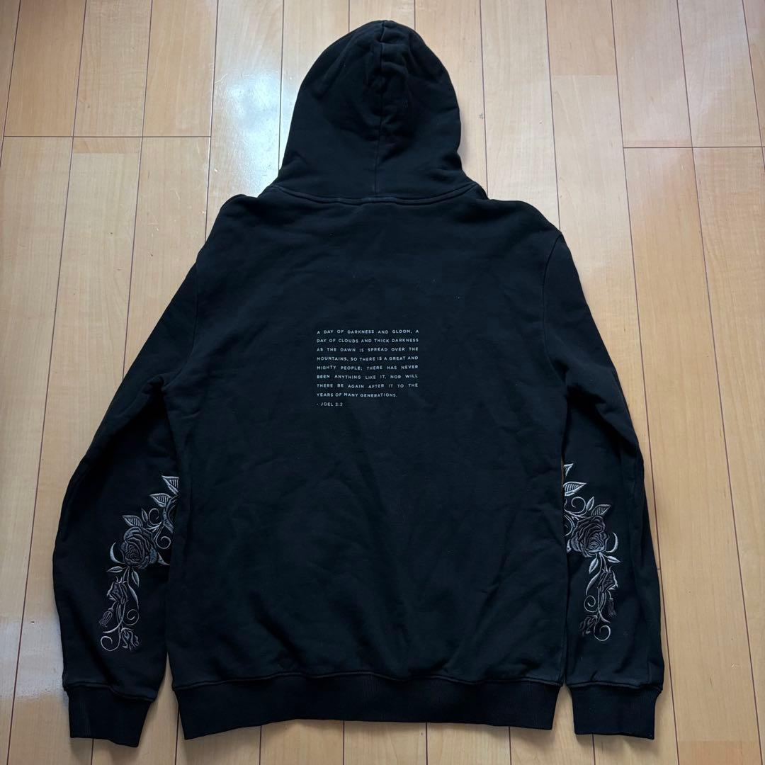 専用超高級ブランド　BLVCK paris セットアップ　花刺繍　黒　スウェット