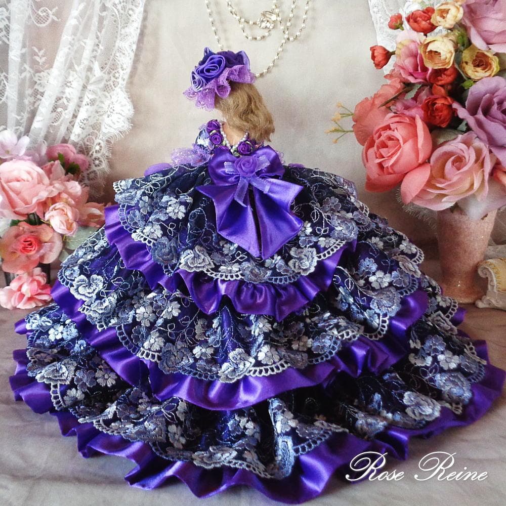 K様ご予約品 アンネローゼ王妃 パープルグラデーションボリューム