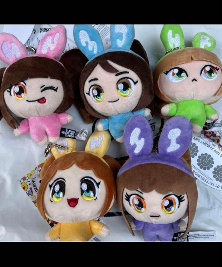 NewJeans murakami ぬいぐるみキーリング フルセット