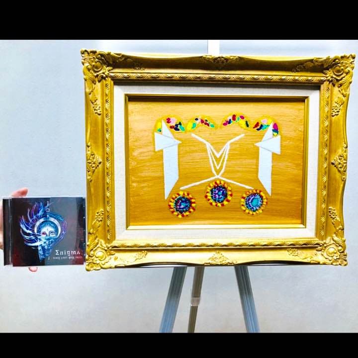 神はすべてを許される」原画 本物 一点物 額付き 絵画 masa