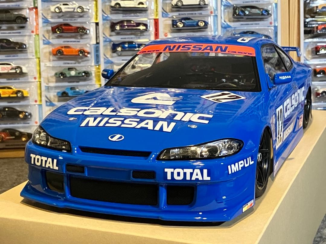 タミヤ ラジコン RC 日産シルビアS15 塗装済スペアボディ ブルー
