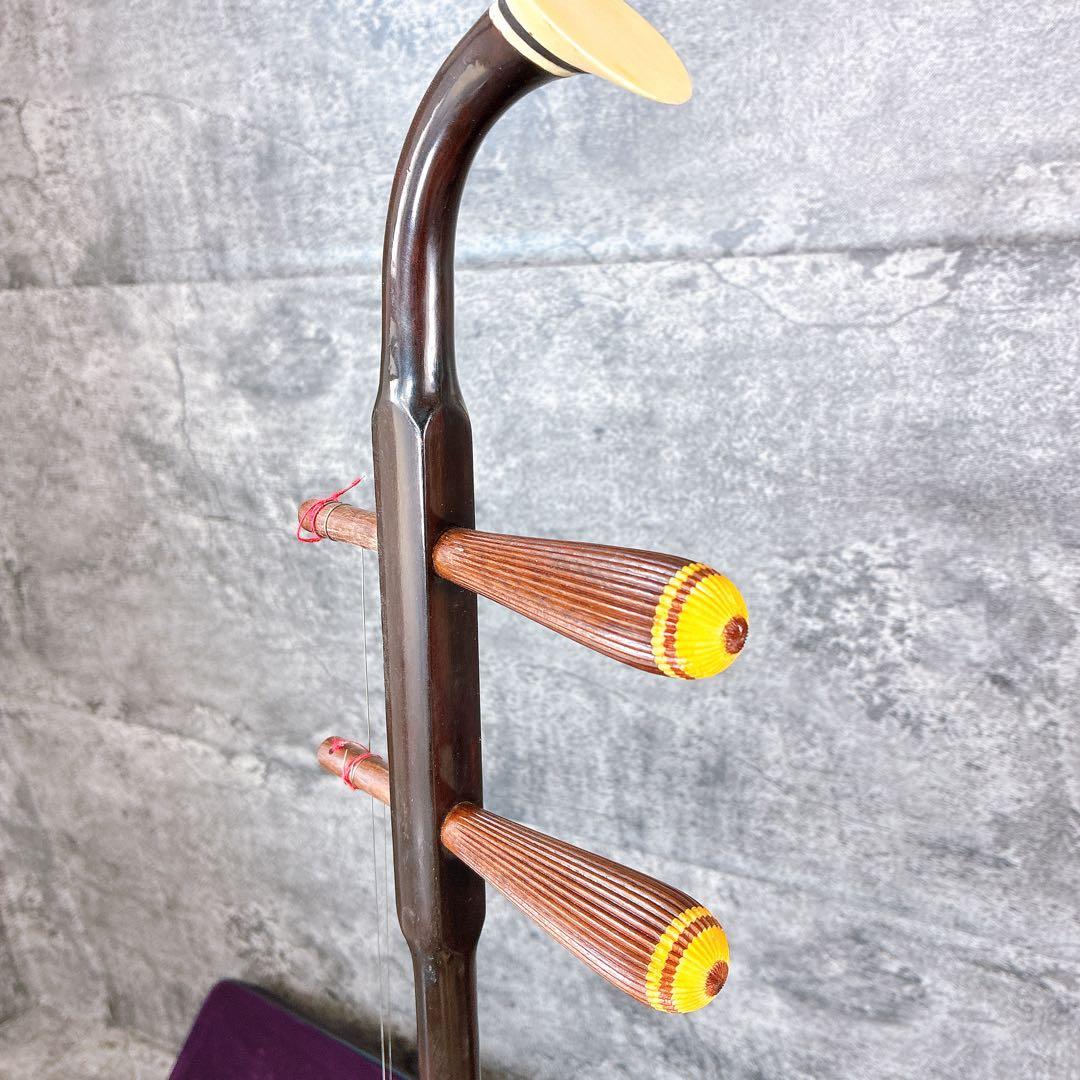 二胡 ER-400 蛇皮 ケース付き　予備弦あり