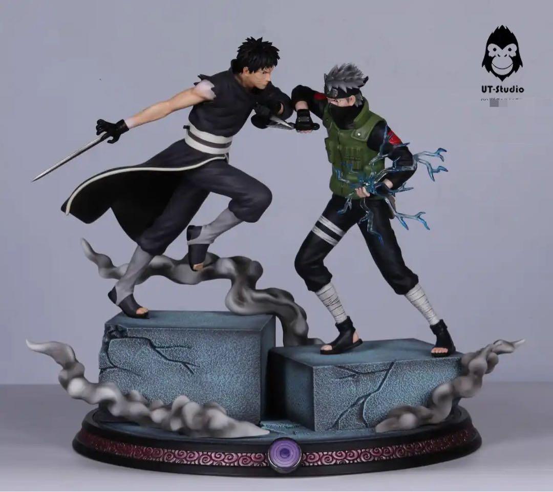 NARUTO ナルト はたけカカシ うちはオビトガレージキット スタチュー⑥