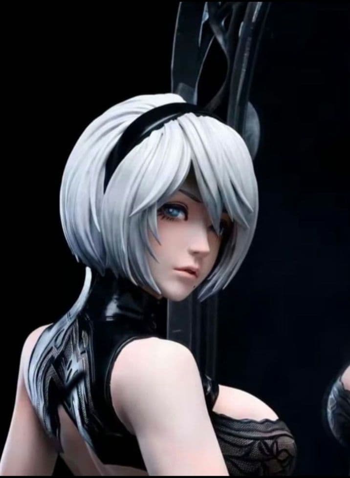 ニーアオートマタ【ビッグサイズ 中破 2B 姿見】頭部2種61㎝ 1/4