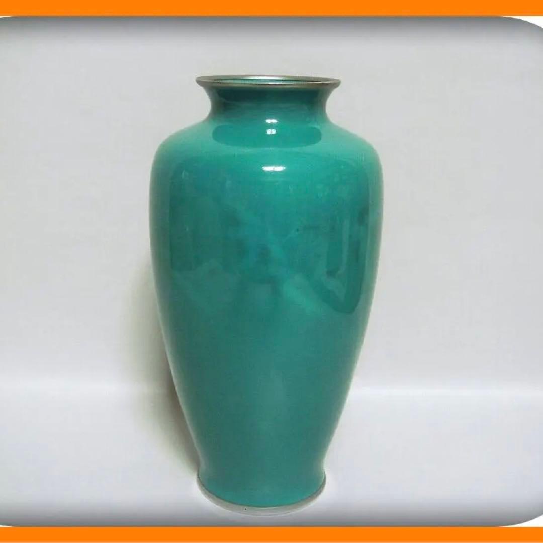 68『七宝焼 花瓶 箱付き』　/骨董品 古美術 古玩 アンティーク