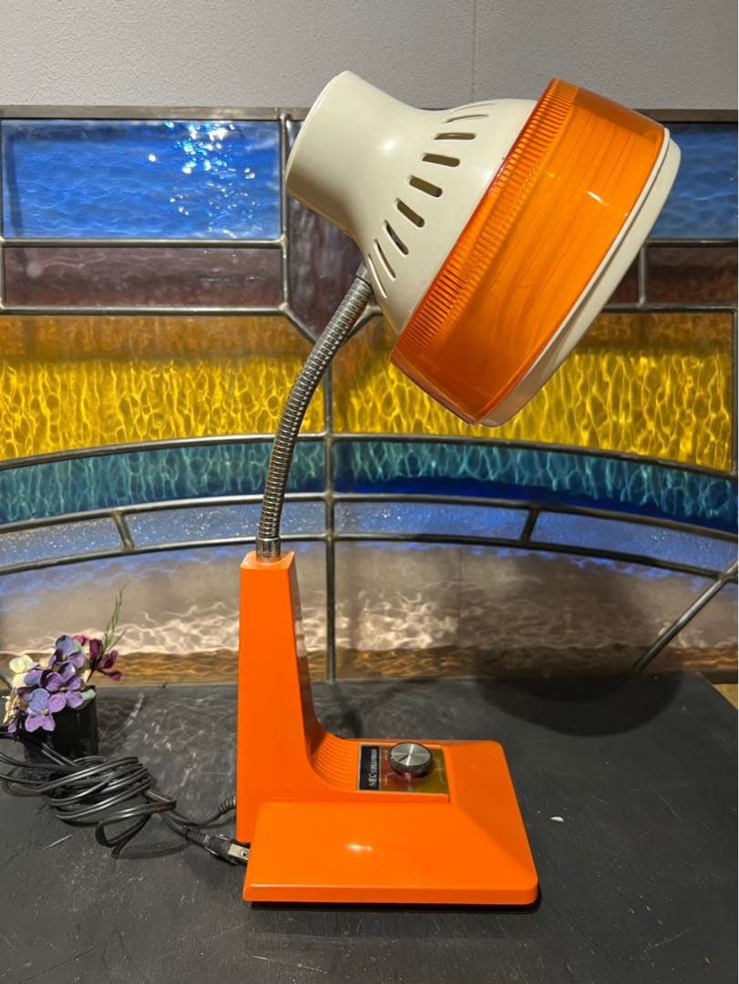 デッドストック 昭和レトロ 照明 オレンジ