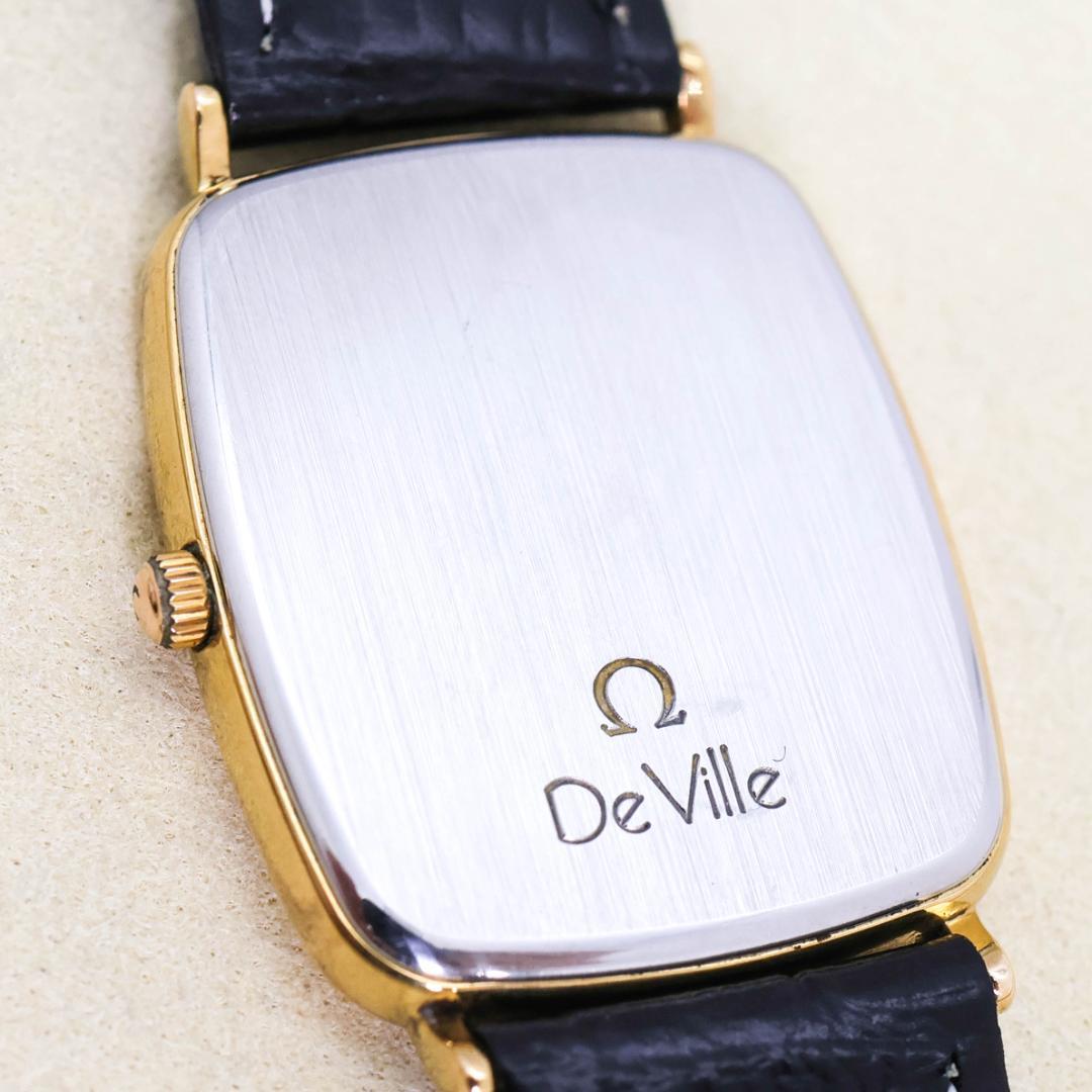 訳あり OMEGA デヴィル 腕時計 ゴールド レザー ヴィンテージ 2876