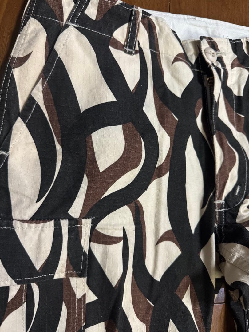 稀少 HOPE MFG.トライバルカモ カーゴパンツ リップストップ 30×33