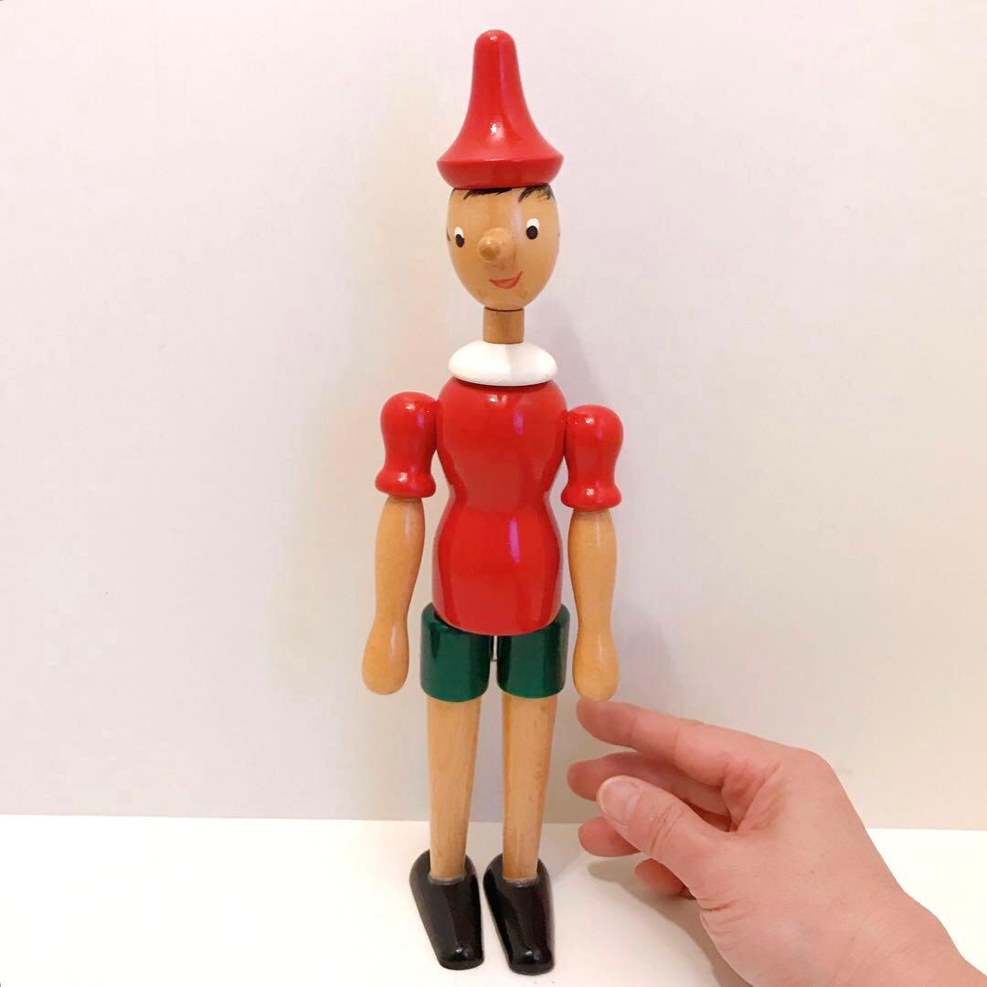 イタリア ピノキオ 人形 大 木のおもちゃ 木の人形 - メルカリ