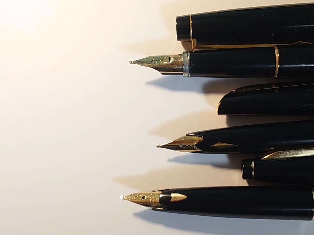 昭和レトロ 万年筆 14k/18k/21k 太字 ズーム ３本セット 昭和レトロ 万年筆 14k/18k/21k 太字 ズーム 3本セット 万年筆