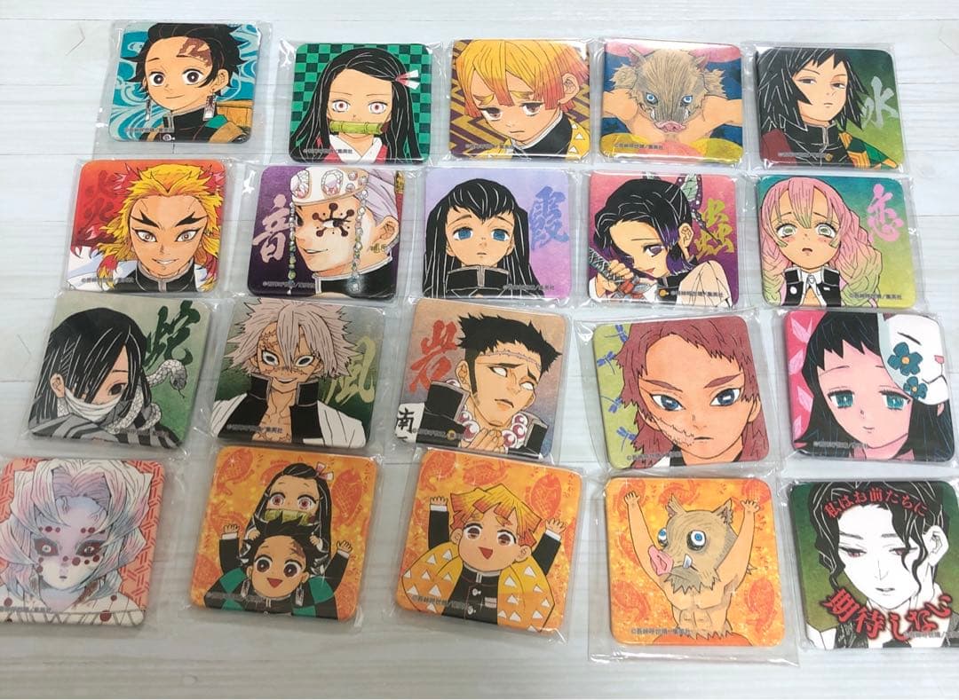 鬼滅の刃 スクエア缶バッジコレクション アナザーカラーVer