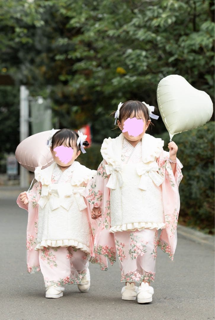 キャサリンコテージ　着物ワンピース& 被布セット＋七五三用草履スリッポン