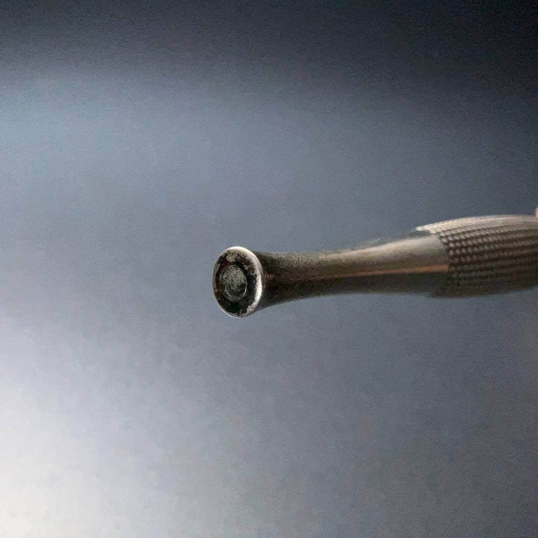 銀製煙管 霰文 キセル アンティーク 骨董 6R1256お2