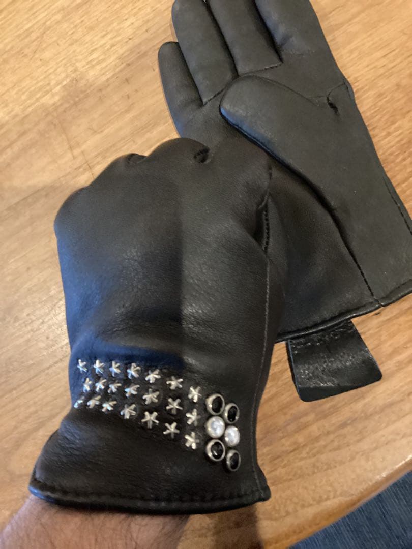 HTC グローブ レザームートンタイプ 黒 メンズ ロンハーマン購入