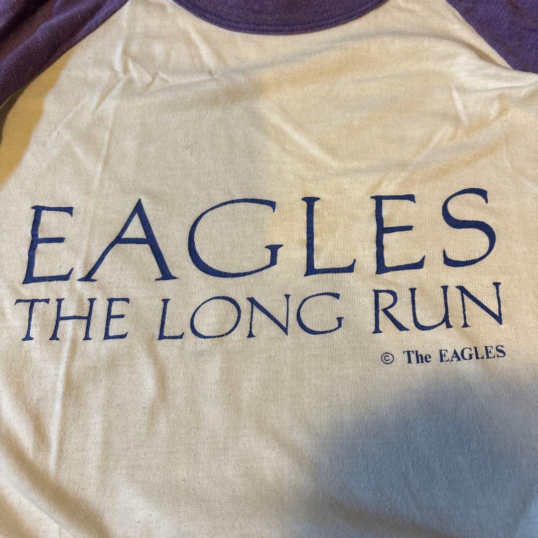 80s EAGLES THE LONG RUN 七分丈Tシャツ Vintage Eagles Concert T
