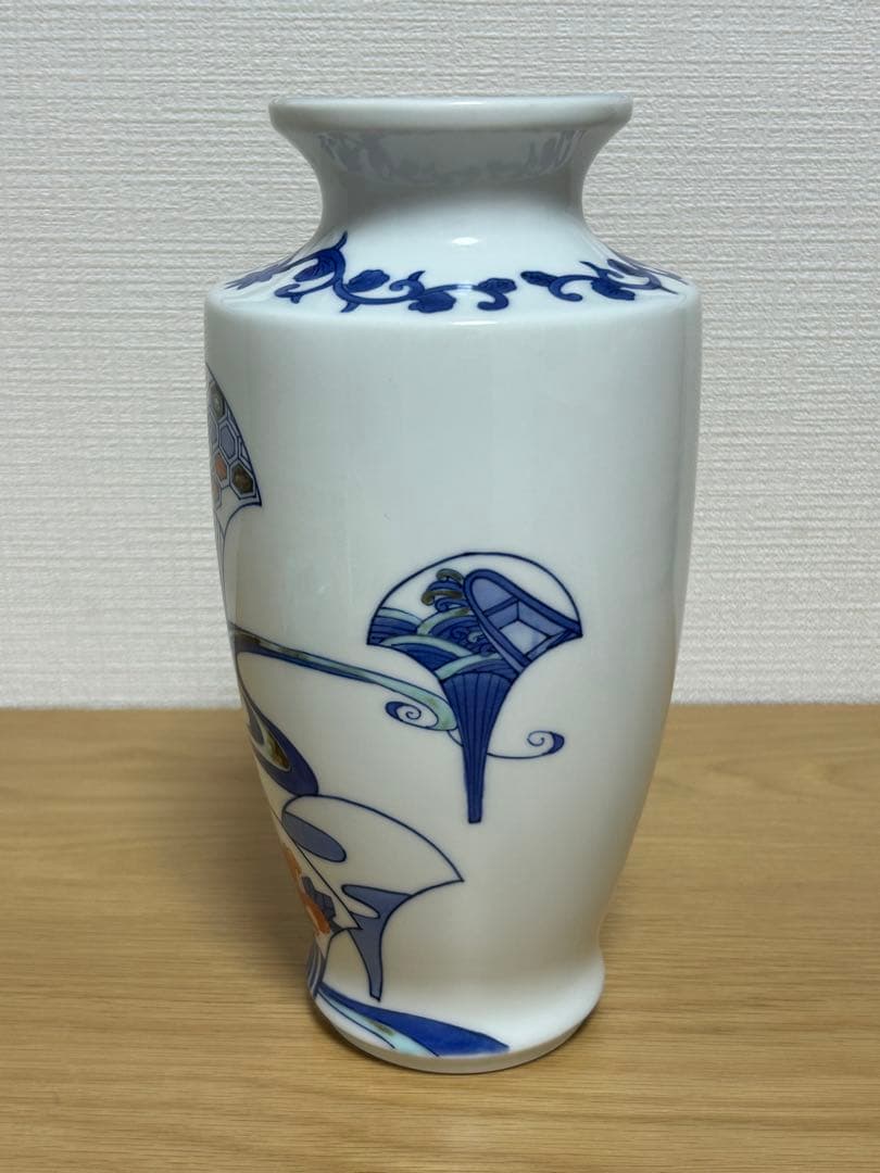 ▪️鍋島魯山☆花瓶☆陶器花瓶☆木箱付き