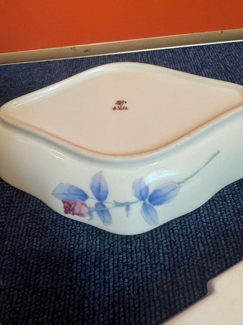 1893 香蘭社 菱形皿2客 菱形鉢1客 金彩