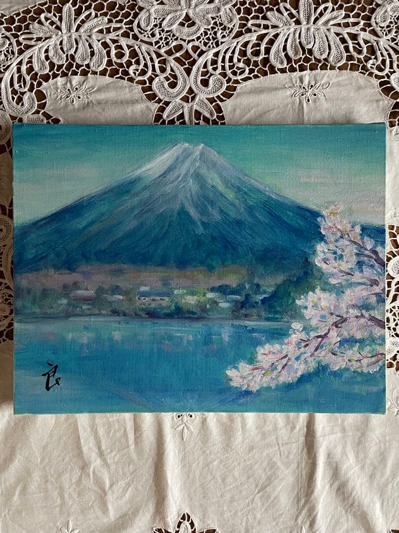 油絵 真作 直筆サイン入り 1号8万2の画家 F6号