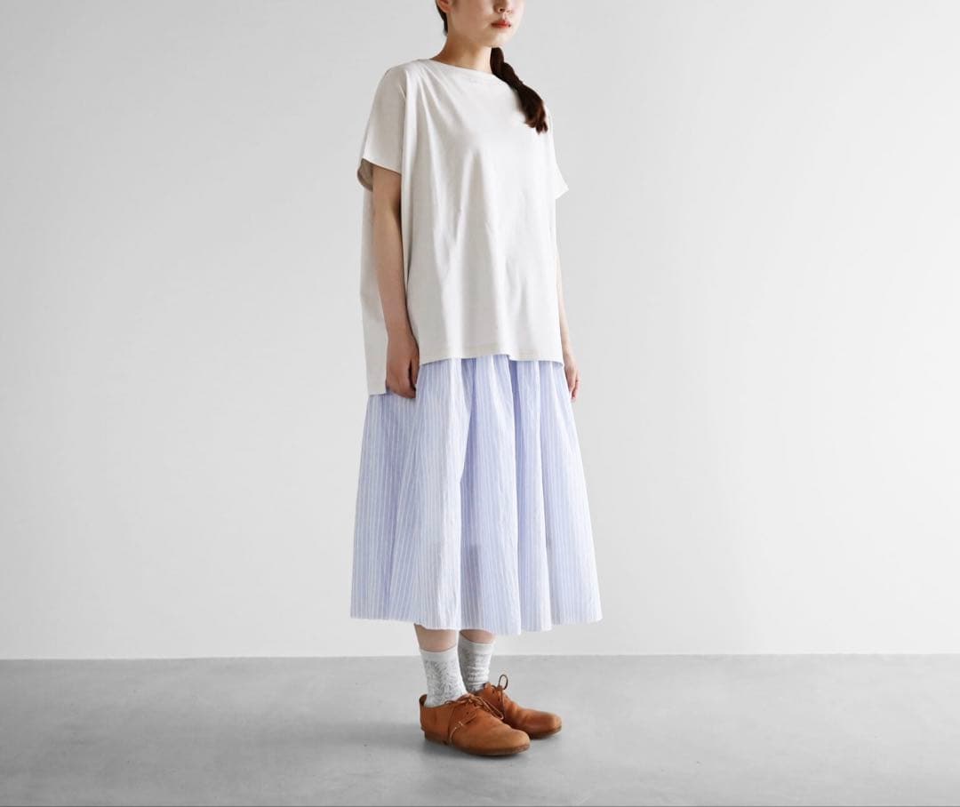 遠州織物HUIS U401ゆるふわコットンスカート