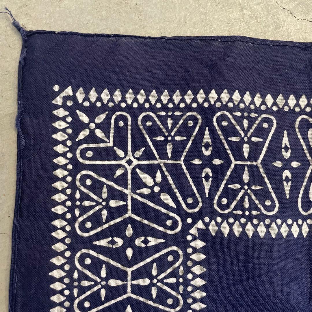 60s バンダナ クロス　クロス柄　USA製　ビンテージ