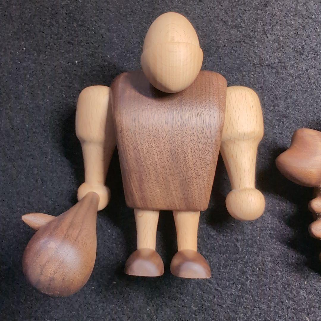 WOODPEPE】ドアベル カニ 木製 人形 原始人Primitive 低め - メルカリ