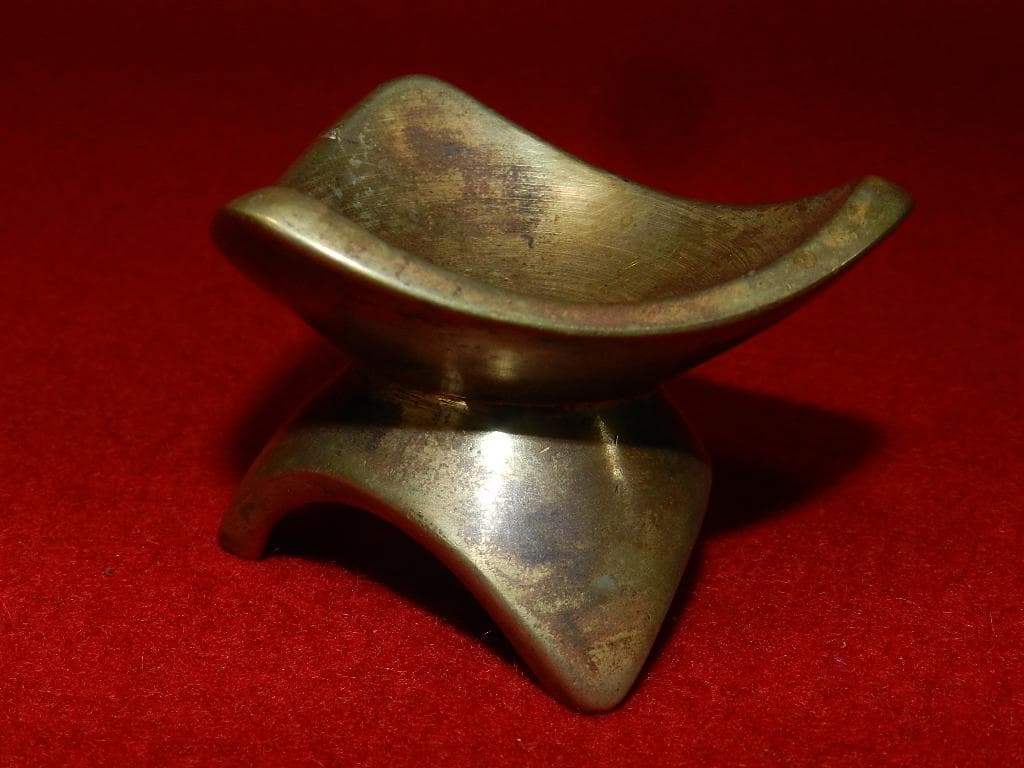 ME5 千家上職人 中川浄益 共箱 蓋置 2点 金物師 お安くいたしました