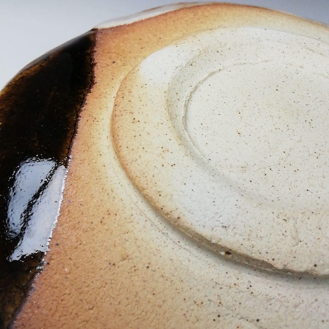 T114 茶碗 『織部 茶碗』『鵬窯 青木鵬磨』 共箱 抹茶碗 茶道具