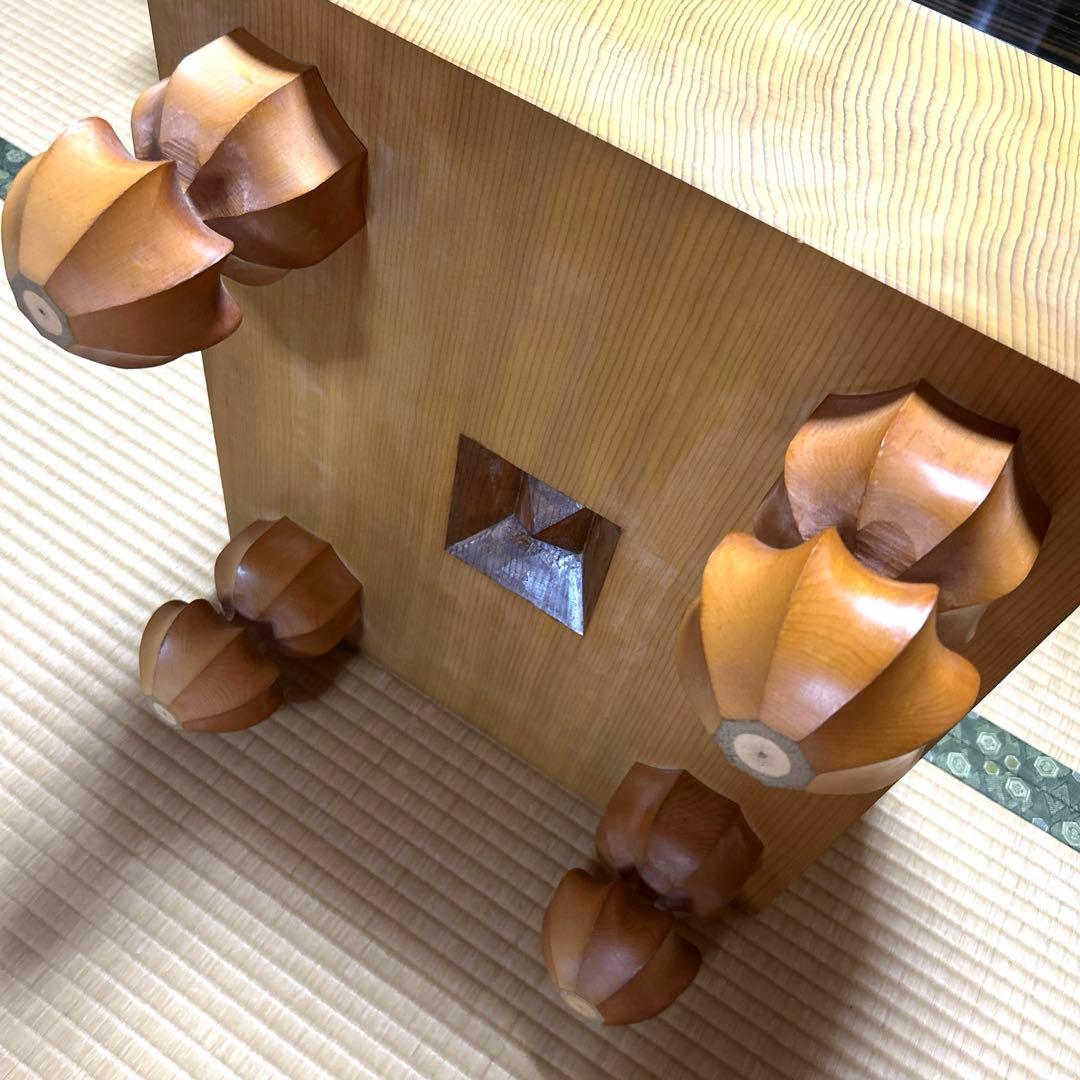 新かや碁盤・碁石セット　足付き　ヴィンテージ